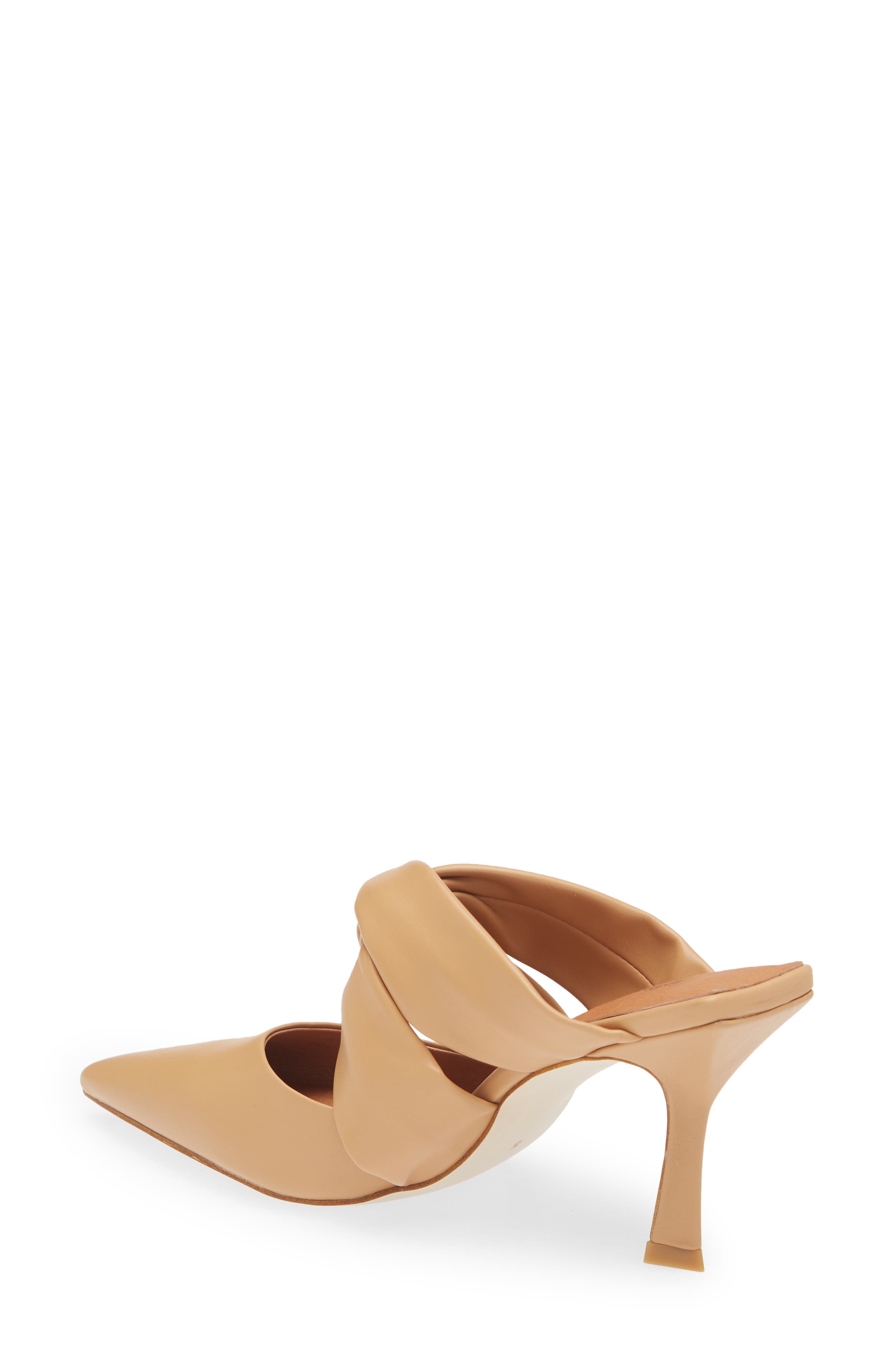 Tied-Up Pointed Toe Mule, Alternate, color, NATURAL