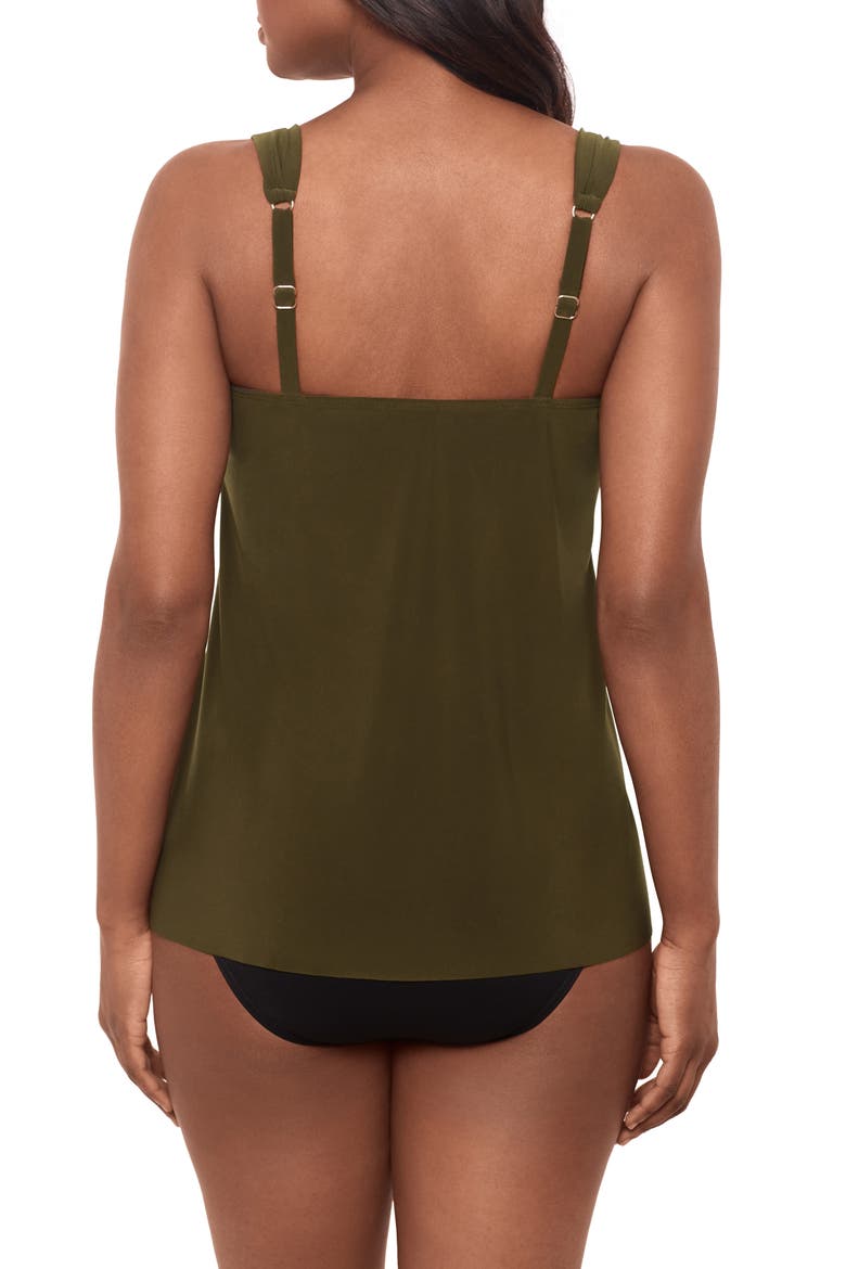 Razzle Dazzle Underwire Tankini Top, Alternate, color, NORI
