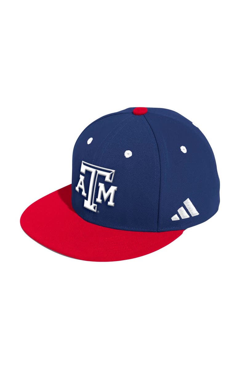 adidas Men's adidas  Blue Texas A&M Aggies On-Field Fitted Baseball Hat, Main, color, 
