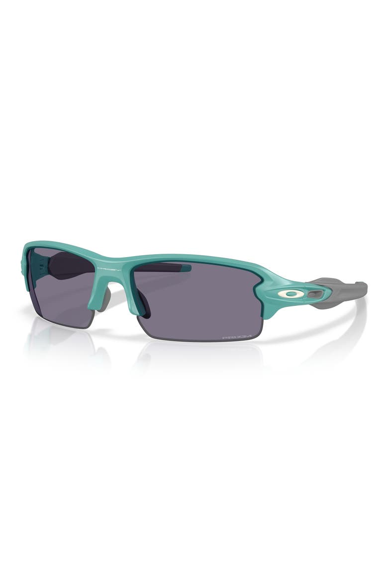 61mm Flak 2.0 Prizm™ Rectangle Sunglasses, Alternate, color, MATTE PACIFIC / PRIZM GREY
