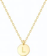 House of Frosted Initial Pendant Necklace