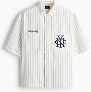 H&M Regular Fit Embroidered-motif Shirt