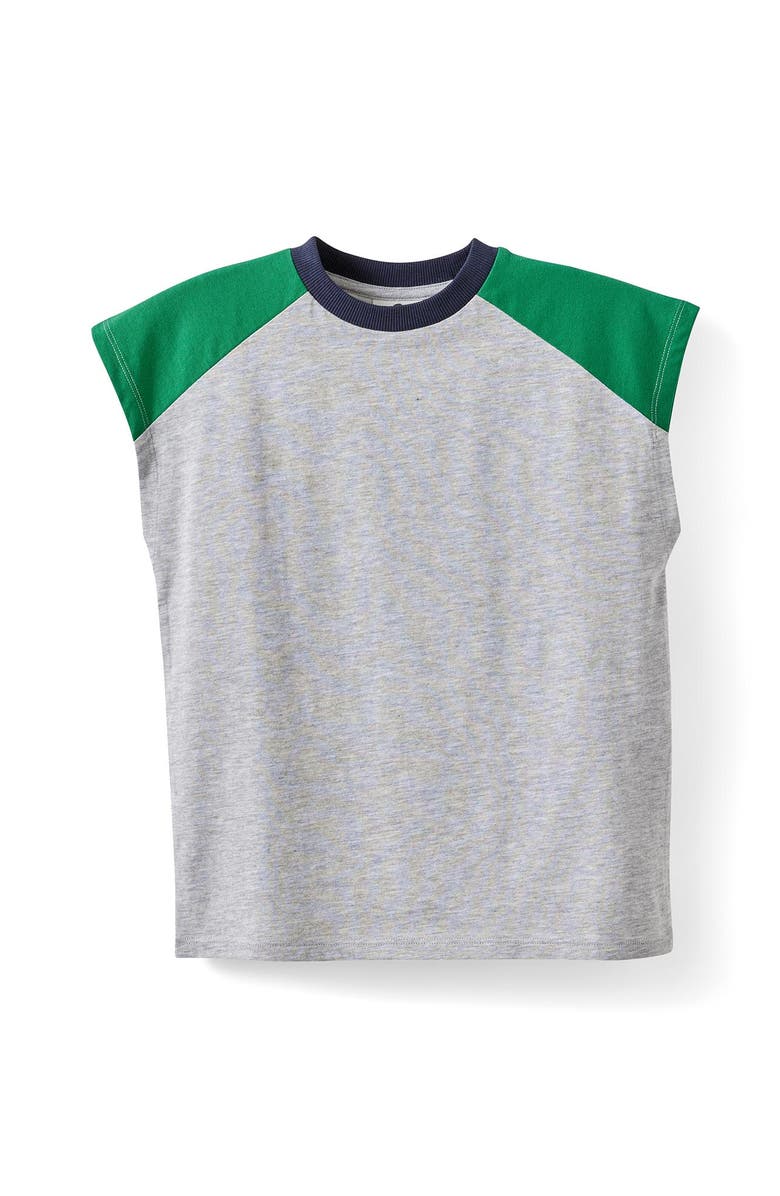 Cotton On Kids Kid's Franky Tank, Main, color, Grey Marle Deep Mint Squid