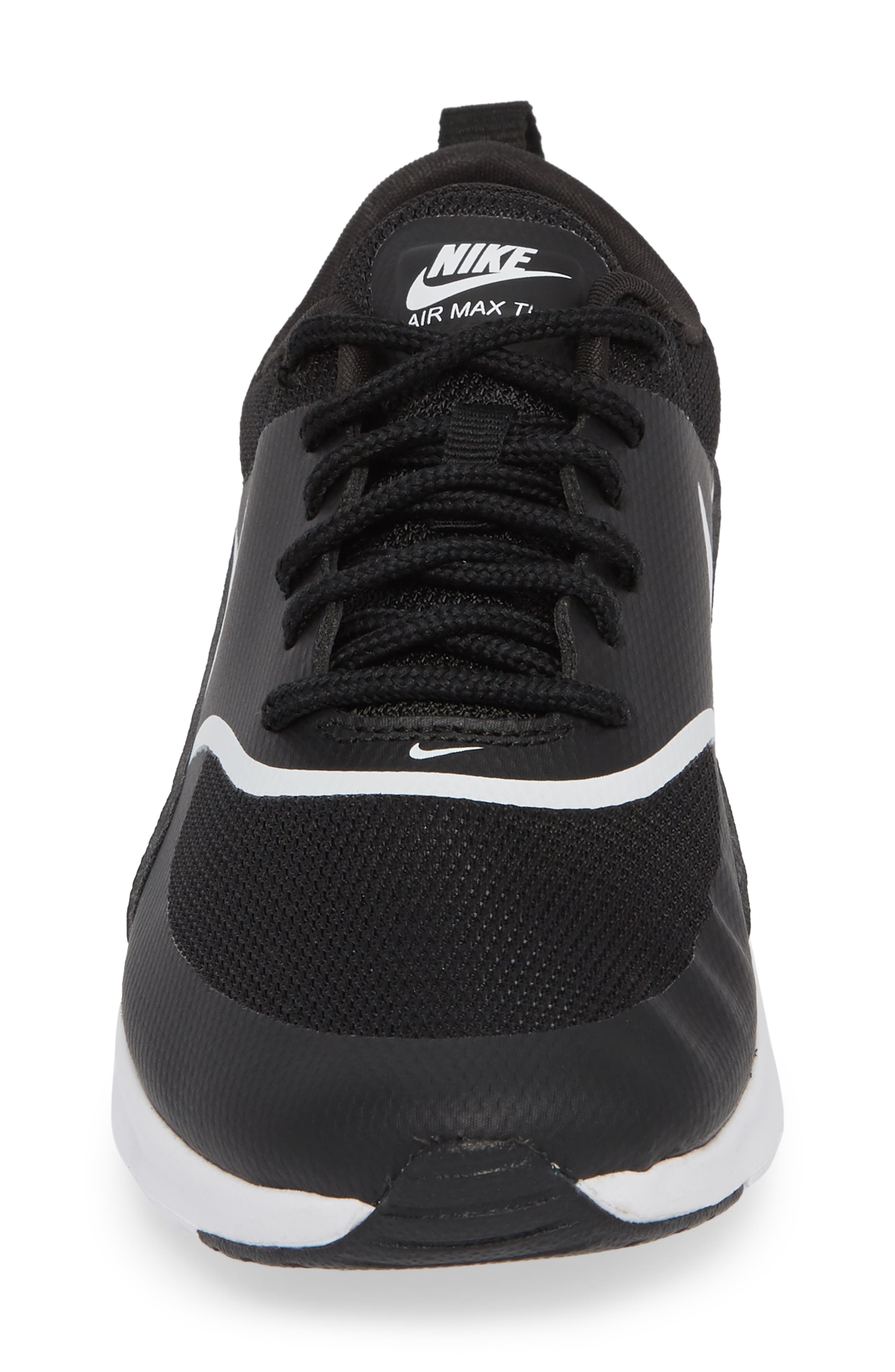 Air Max Thea Sneaker, Alternate, color, BLACK/ WHITE
