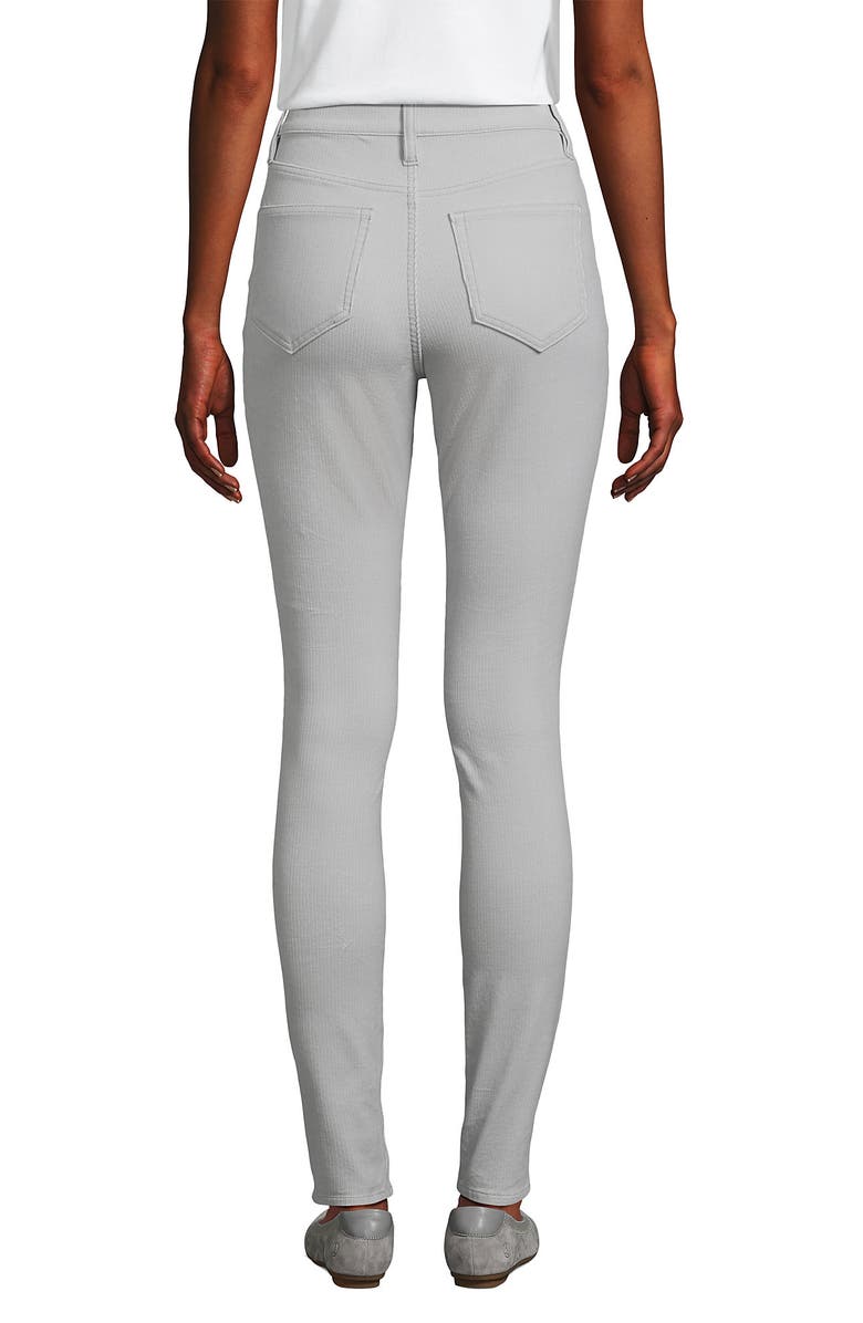 Lands' End Slender High Rise Corduroy Skinny Pants, Alternate, color, Light Mist