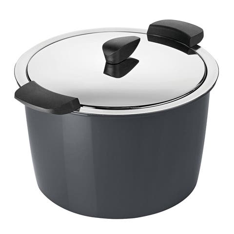 Hotpan Stainless Steel Cooking Pot with Insulated Bowl, 5.3-Quart