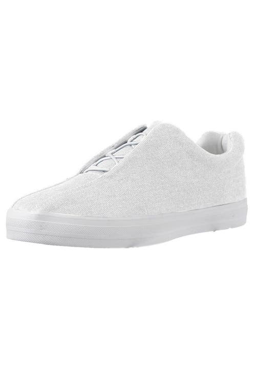 Comfortview The Bungee Slip On Sneaker In White
