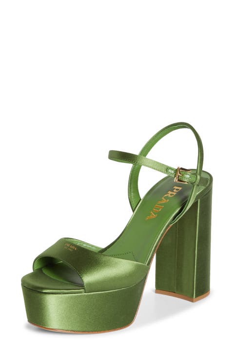 Satin Platform Sandal