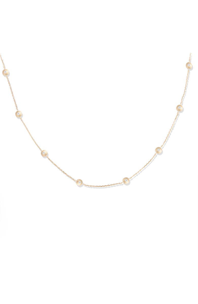 Campbell + Charlotte Evolve Station Necklace, Alternate, color, Diamond-Gold