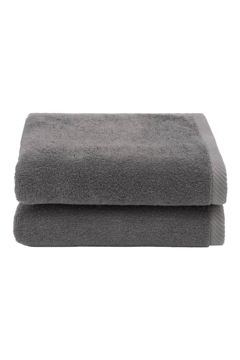 2-Pack Ediree Cotton Hand Towel Set, Alternate, color, CHARCOAL