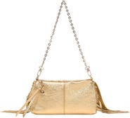 maje Miss M Metallic Pouch Bag
