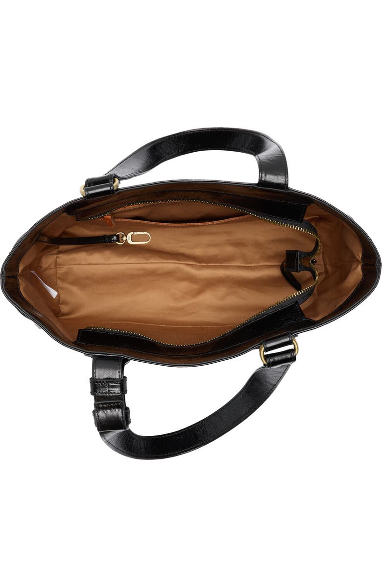 HOBO Autry Leather Satchel, Alternate, color, Black