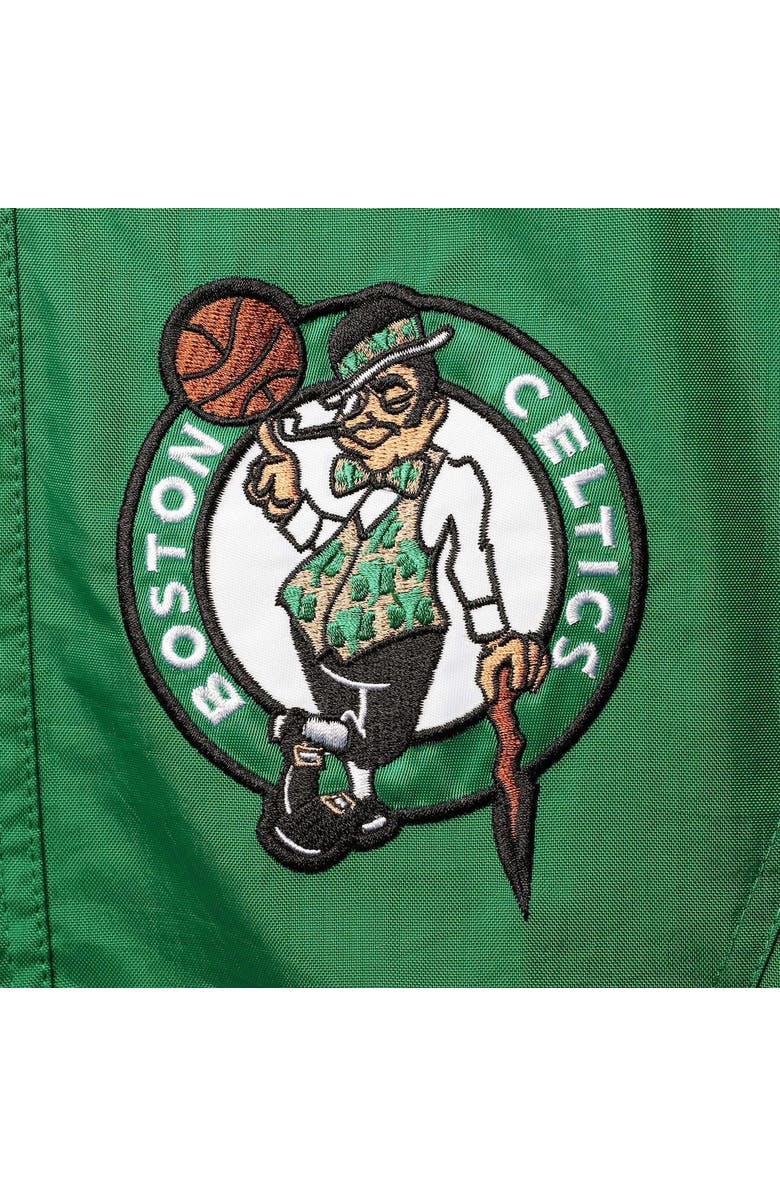 STARTER Men's Starter Kelly Green/Black Boston Celtics The Pro II Half-Zip Jacket, Alternate, color, 