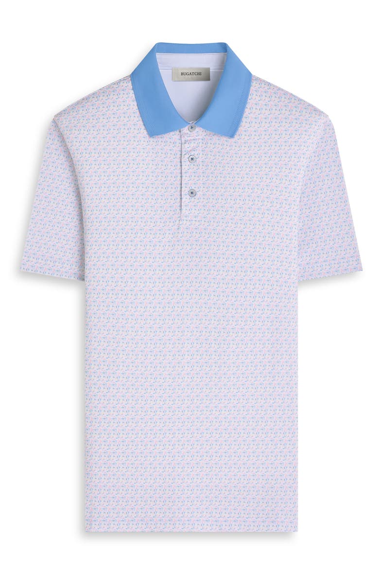 Bugatchi Three-Button Performance Polo, Alternate, color, Jojoba