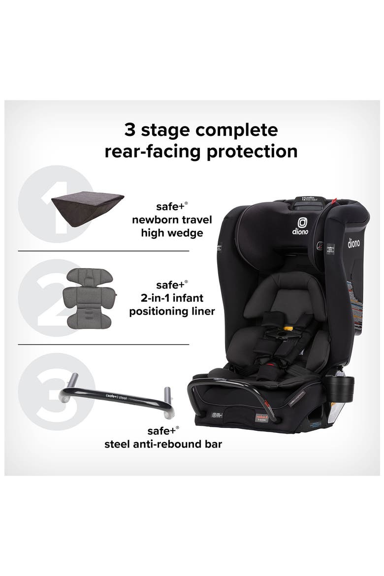 Radian 3RXT Safe+® All-in-One Convertible Car Seat, Alternate, color, BLACK