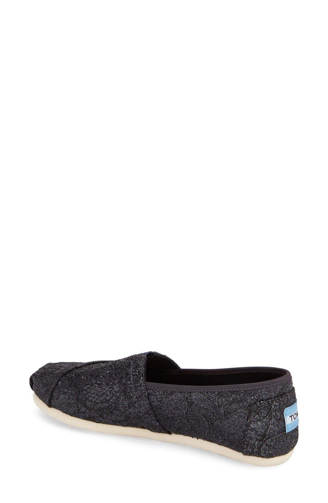 TOMS 'Classic Lace Glitz' Slip-On, Alternate, color, 