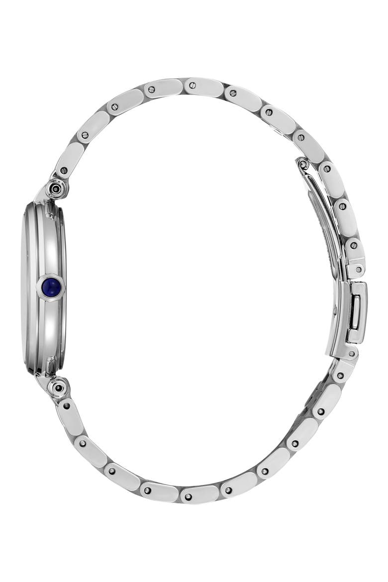 Diamond Mother-of-Pearl Bracelet Watch, Alternate, color, SILVER