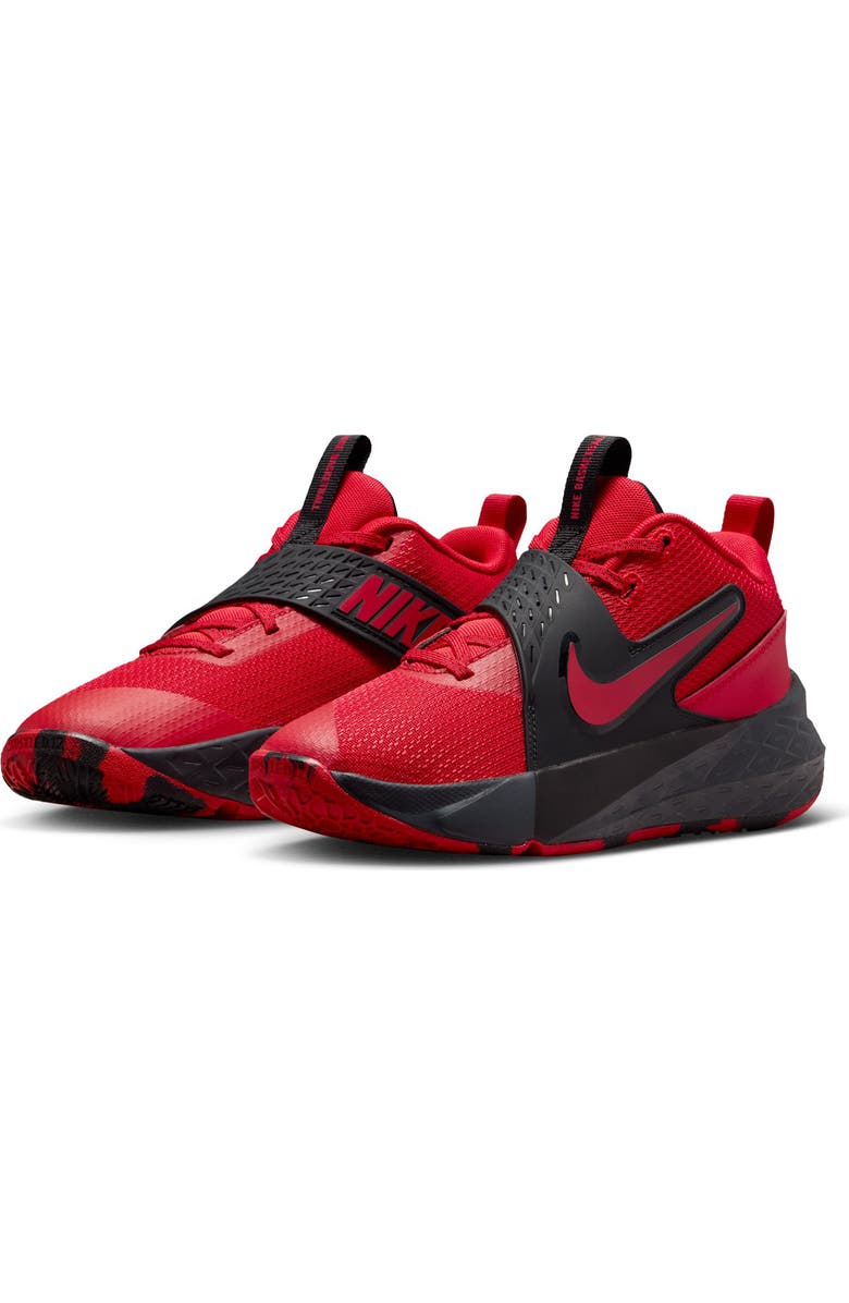Nike Kids' Team Hustle D 12 Basketball Shoe, Main, color, Red/ University Red/ Black
