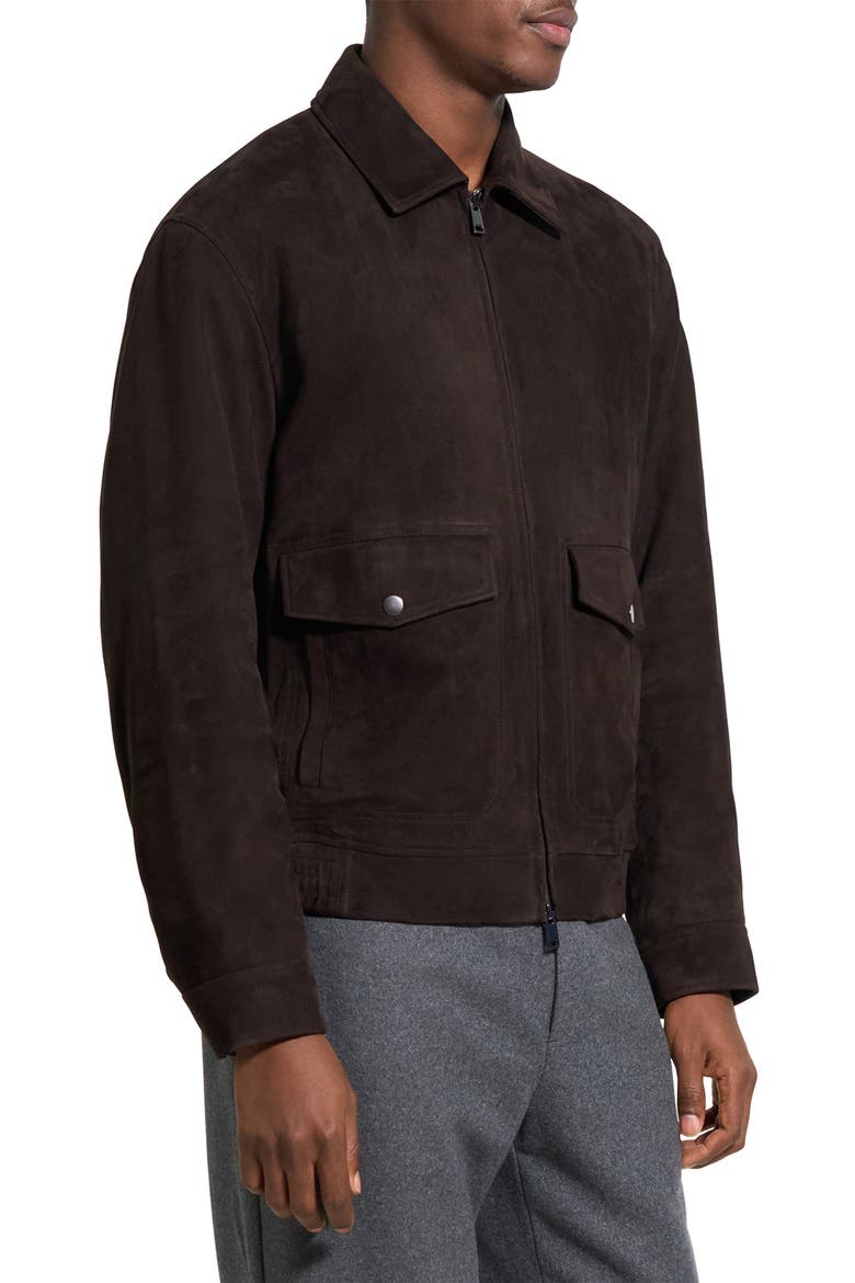 Reece Leather Aviator Jacket, Alternate, color, BROWNWOOD