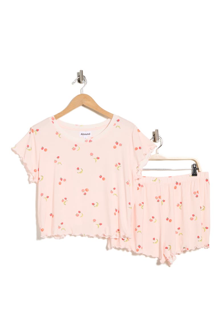 After Hours Short Pajama Set, Main, color, PINK FRUITY FRUIT