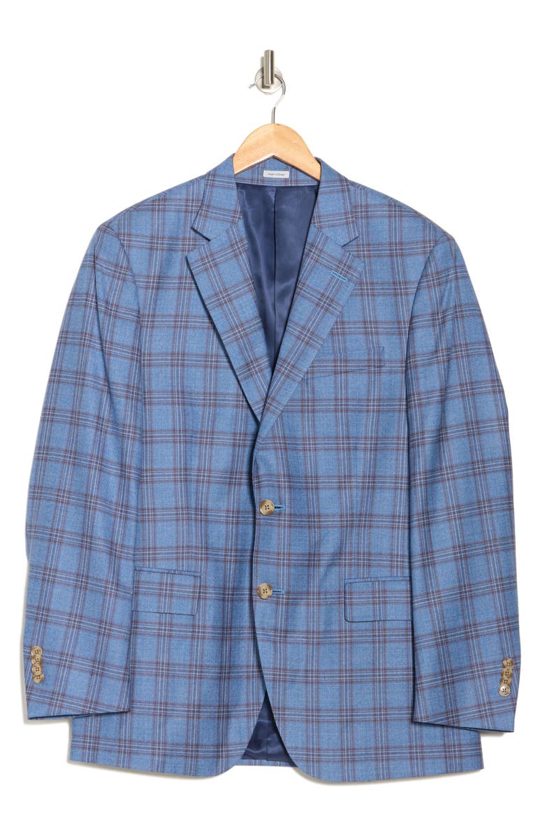 Peter Millar Flynn Windowpane Wool Blazer, Main, color, 