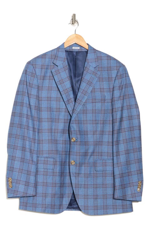 Flynn Windowpane Wool Blazer
