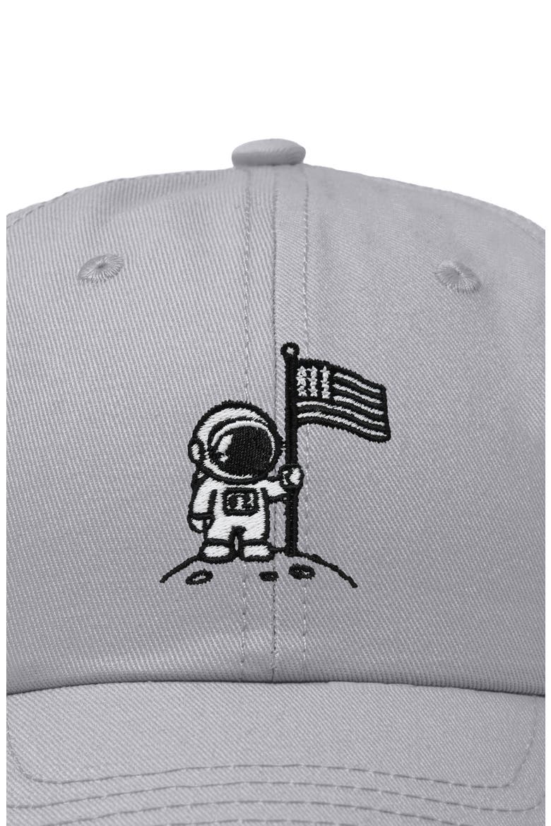 Moon Mission Dad Cap, Alternate, color, Gray