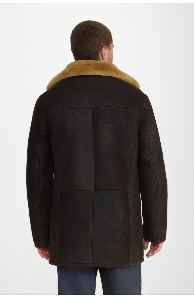 FURNIQ UK William Shearling Coat, Alternate, color, Brown