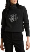 Lauren Ralph Lauren Logo Wool Blend Turtleneck Sweater