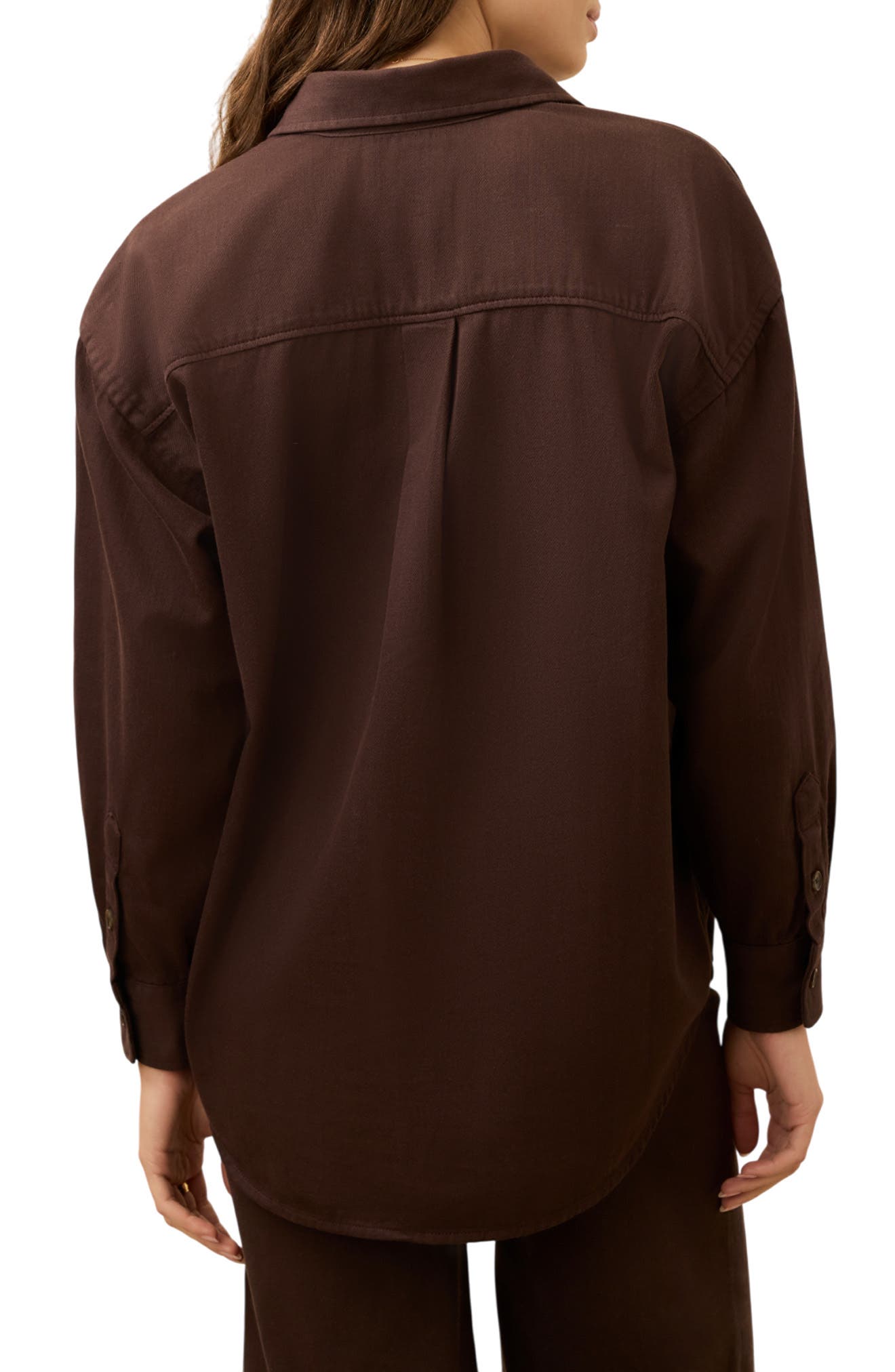 Sunfair Oversized Organic Cotton Denim Button-Up Shirt - image 2