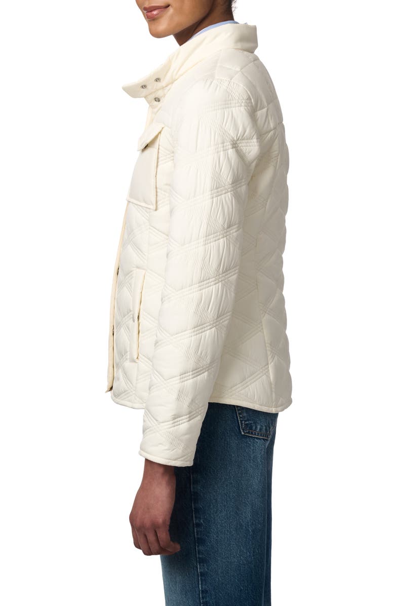 Bernardo Triple Stitch Diamond Quilted Recycled Polyester Jacket, Alternate, color, 