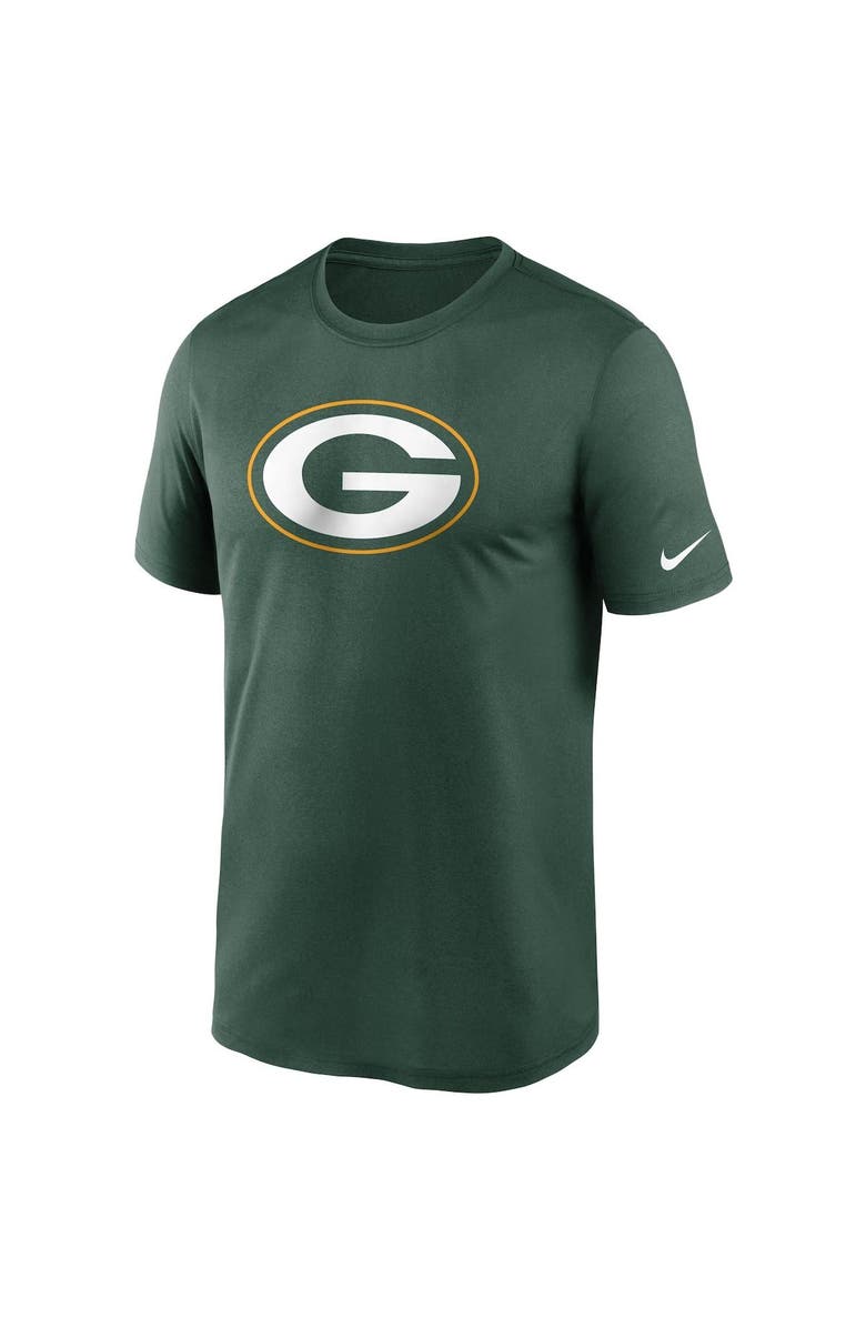 Nike Men's Nike Green Green Bay Packers Logo Essential Legend Performance T-Shirt, Alternate, color, Green
