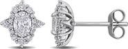 Julianna B. Lab-Grown Diamond Stud Earrings 14k White Gold
