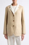 Lafayette 148 New York Patch Pocket Reversible Wool & Silk Blazer