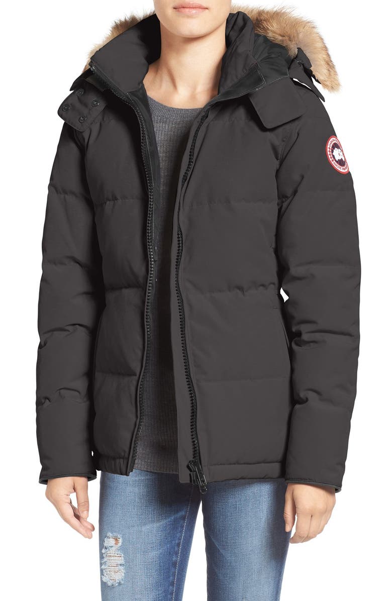 Canada Goose 'Chelsea' Slim Fit Down Parka with Genuine Coyote Fur Trim, Main, color,