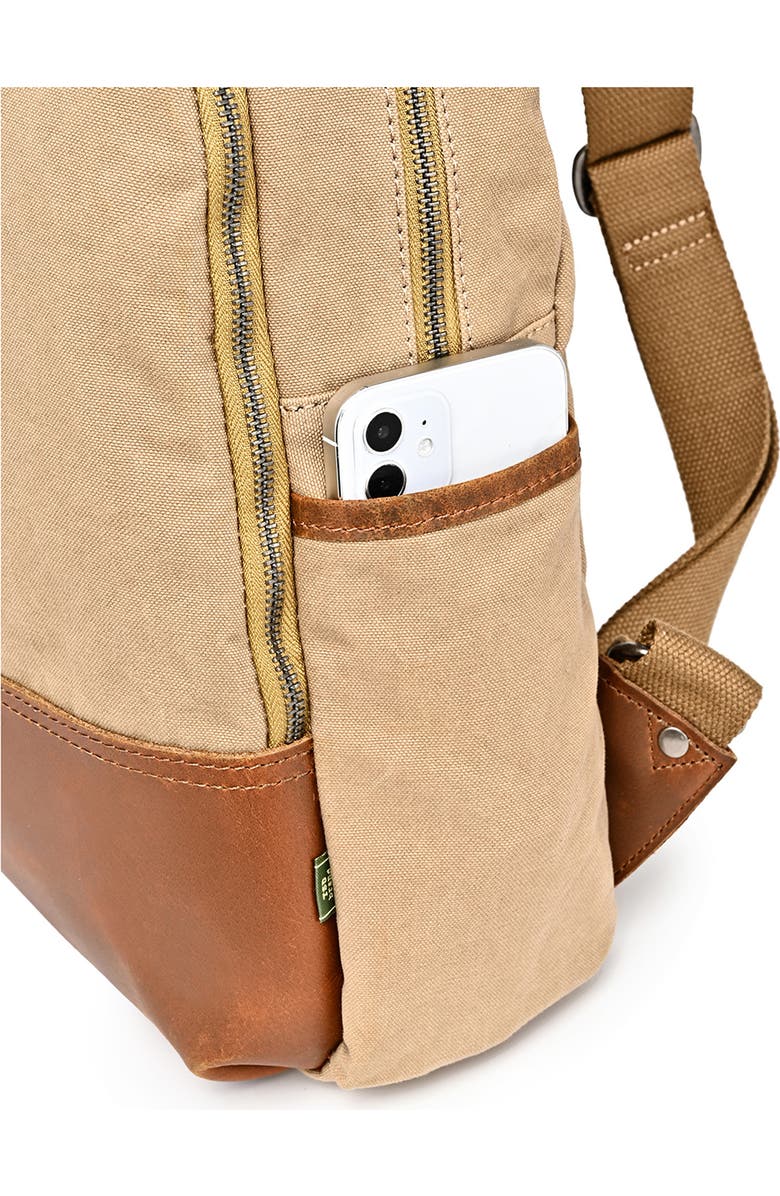 THE SAME DIRECTION Magnolia Hill Canvas Backpack, Alternate, color, Khaki