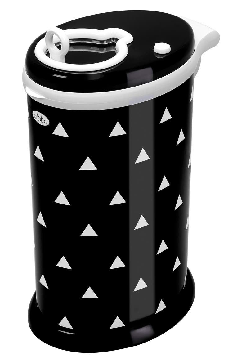 Diaper Pail, Main, color, BLACK/ TRIANGLES