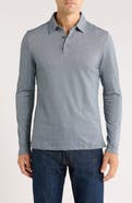 Robert Barakett Monolif Stripe Long Sleeve Polo