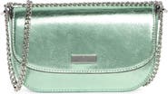 Kate Spade New York krista metallic chain flap crossbody bag