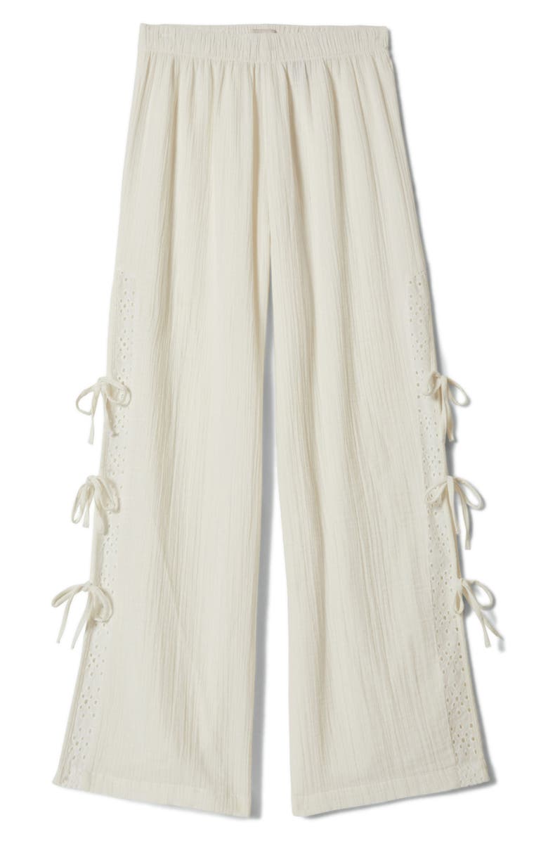 Brixton Seaside Eyelet Wide Leg Pants, Main, color, Off White Eyelet