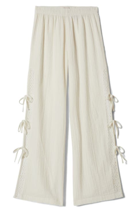 Seaside Eyelet Wide Leg Pants