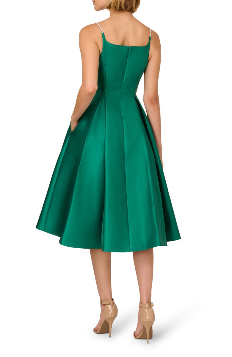 Adrianna Papell Mikado Sleeveless Fit & Flare Dress, Alternate, color,