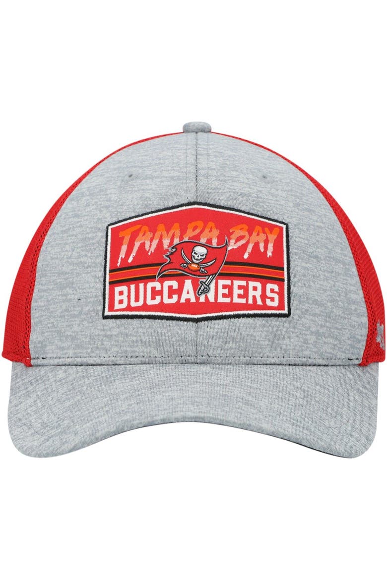 Men's '47 Heathered Gray/Red Tampa Bay Buccaneers Motivator Flex Hat, Alternate, color, Heather Gray