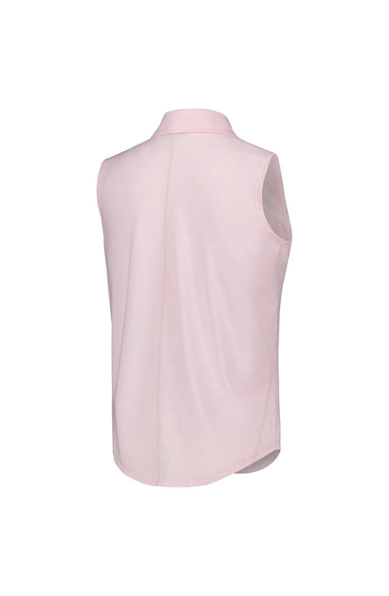 AHEAD Women's Ahead Pink WGC-Dell Technologies Match Play Casitas Streak Tri-Blend Sleeveless Polo, Alternate, color, Pink