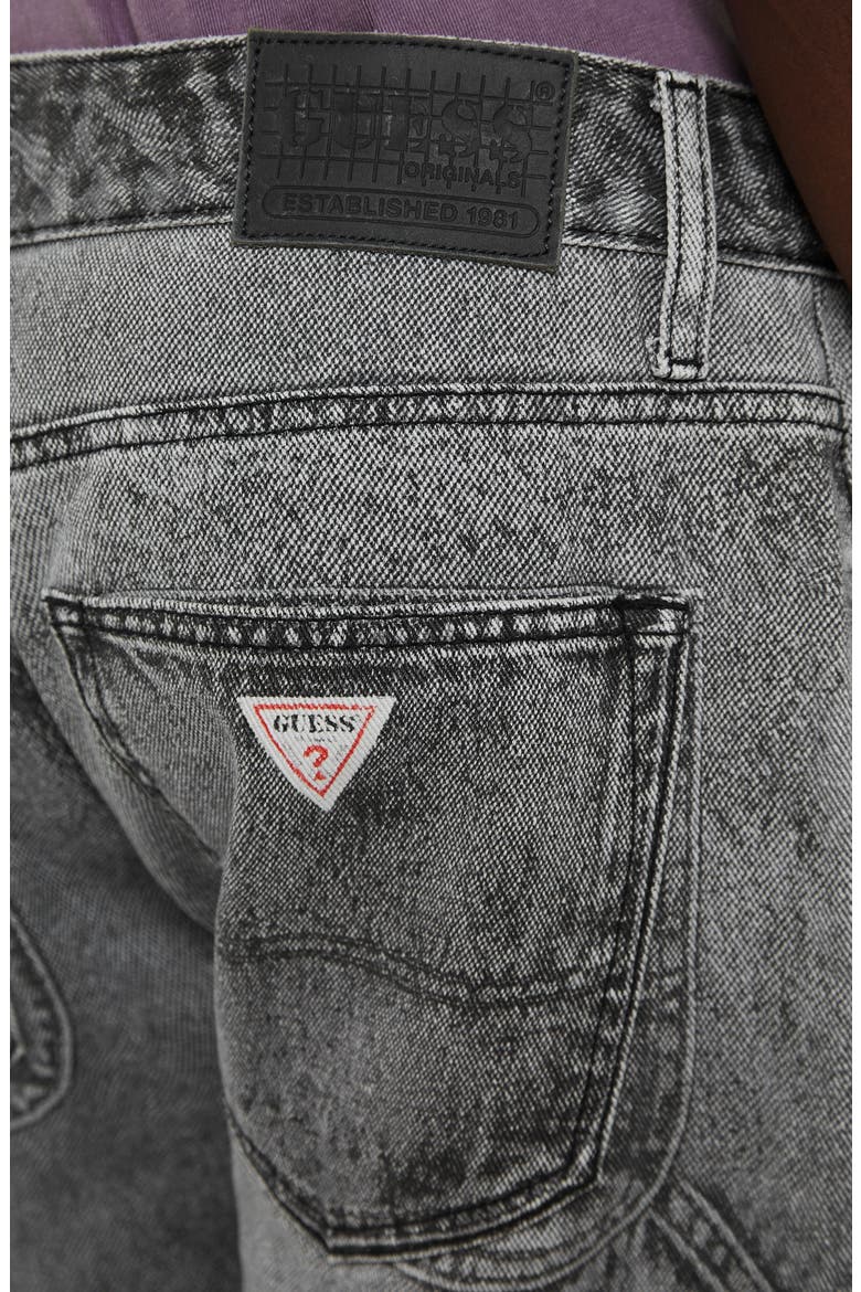 Photorealistic Baggy Faux Denim Pants, Alternate, color, BLACK
