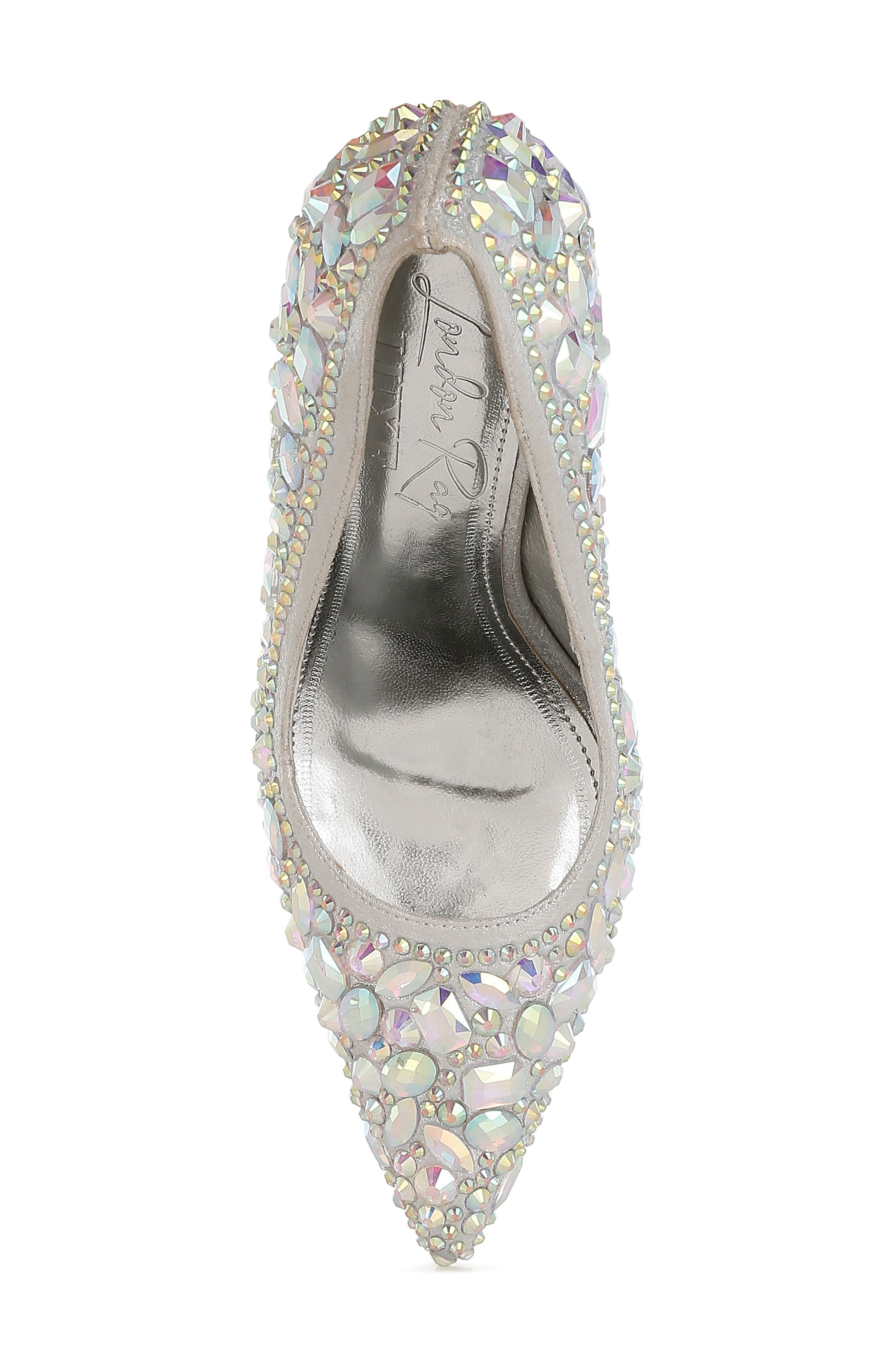 LONDON RAG Iceout Crystal Embellished Pump, Alternate, color, Silver
