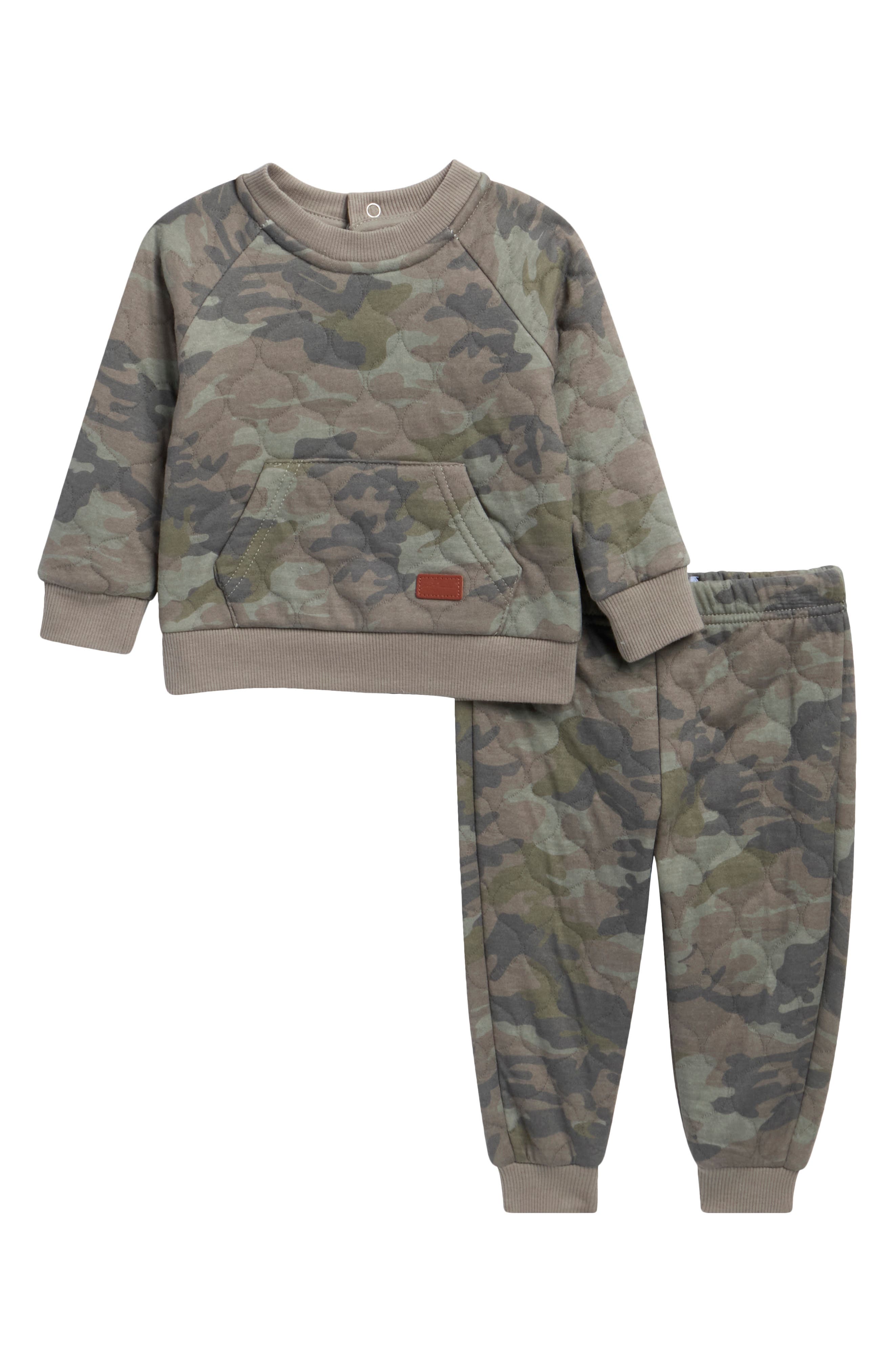 Quilted Sweatshirt & Joggers Set