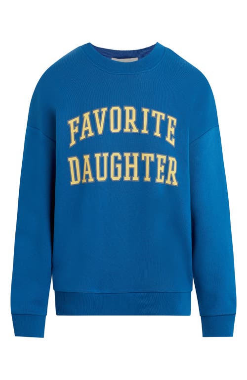FAVORITE DAUGHTER FAVORITE DAUGHTER COLLEGIATE COTTON BLEND SWEATSHIRT