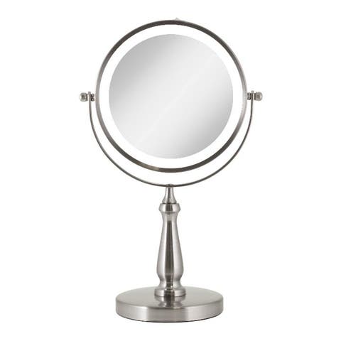 Lighted Makeup Mirror with 8X/1X Magnifications