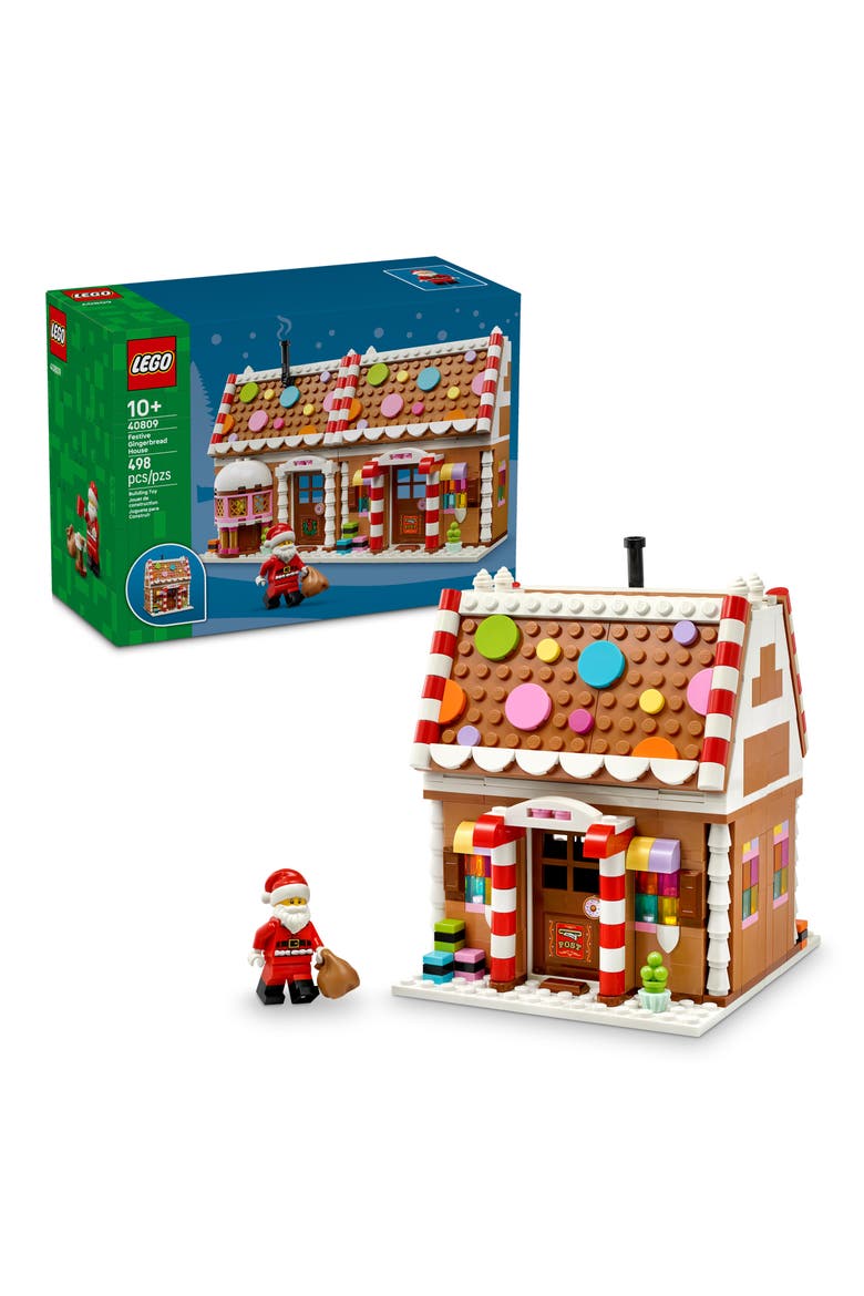 Festive Gingerbread House 40809, Main, color, MULTI